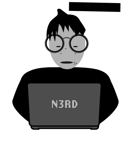 Computer nerd clipart