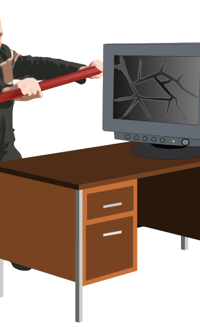 Computer Rage clipart