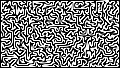 Computer-Screen Maze Puzzle clipart