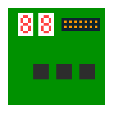 Computer test card clipart