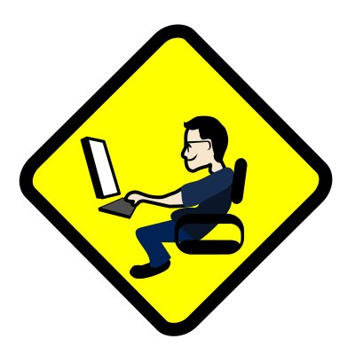 Computer User Warning Sign clipart