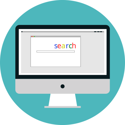 Computer with window clipart