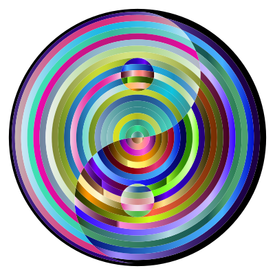Concentric Yin Yang clipart