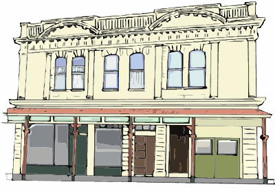 Concrete Building in New Zealand clipart