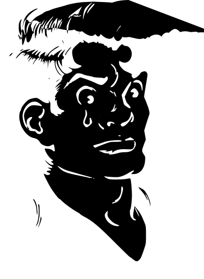 Crying boy clipart