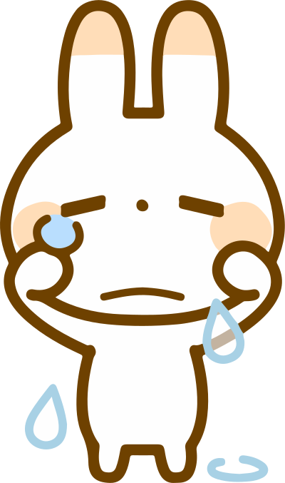 Crying Rabbit (#2) clipart