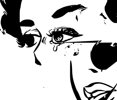 Crying woman clipart