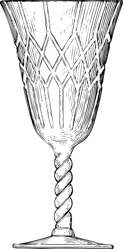 Crystal goblet clipart