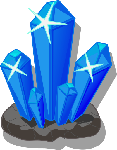 Crystals clipart