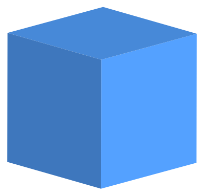 Cube Earth Silhouette clipart