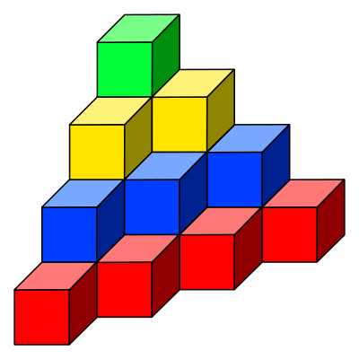 Cube tower 01 clipart