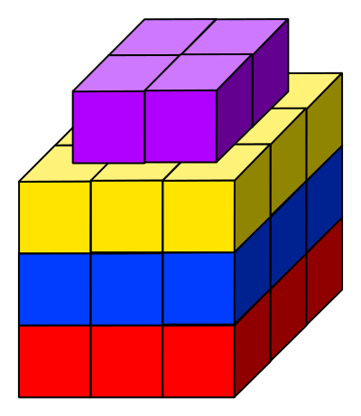 Cube tower 02 clipart