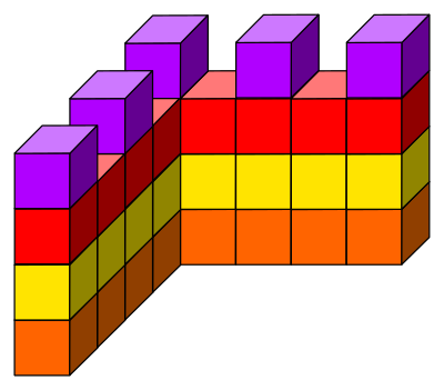 Cube tower 03 clipart