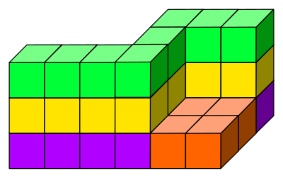 Cube tower 04 clipart