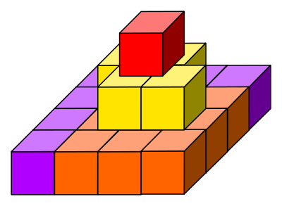 Cube tower 05 clipart