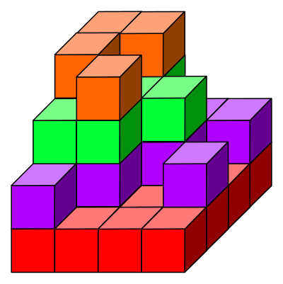 Cube tower 06 clipart