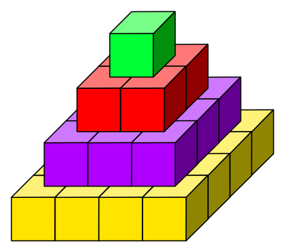Cube tower 07 clipart