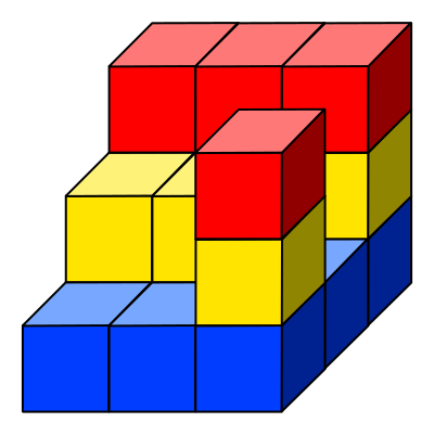 Cube tower 10 clipart