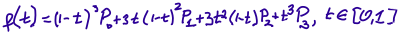 Cubic Bézier Equation clipart