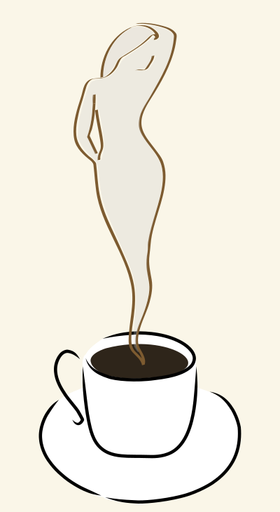 Cup of black coffee clipart