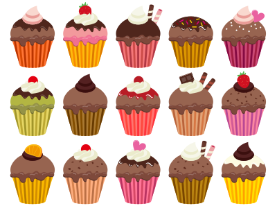Cupcakes (#2) clipart