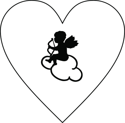 Cupid Heart Cloud clipart