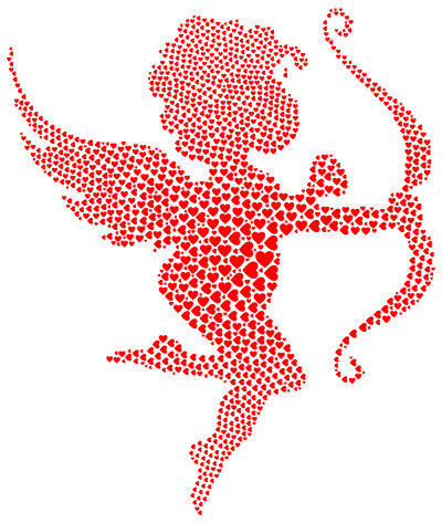 Cupid Hearts Red clipart