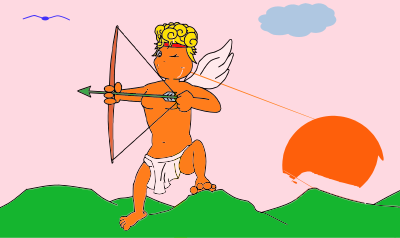 Cupid Scene clipart
