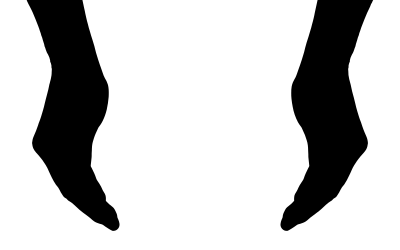 Cupping Hands Silhouette clipart