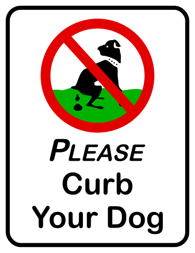 Curb Dog clipart