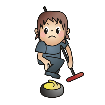 Curling clipart