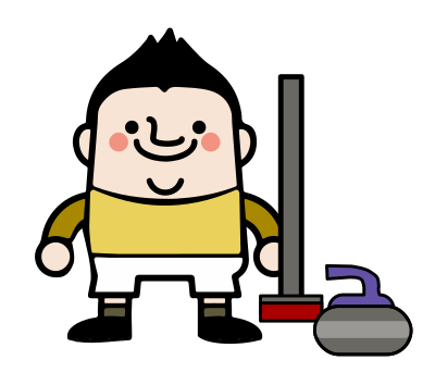 Curling Athlete clipart