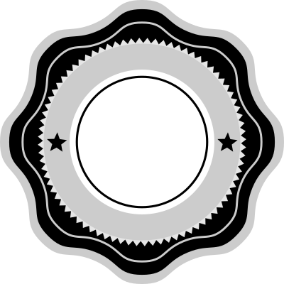 Curly Badge clipart