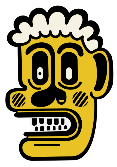 Curly Beer Head - Remix clipart