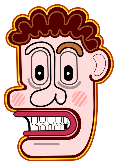 CURLY HEAD - COLOR REMIX clipart
