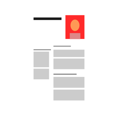 Curriculum/Resumé icon clipart