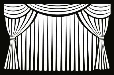 Curtains clipart