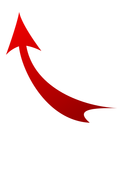 Curved arrow clipart