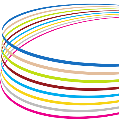 Curved coloured lines clipart