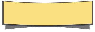 Curved gold banner clipart