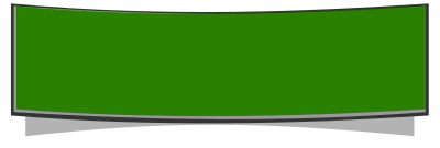 Curved green banner clipart
