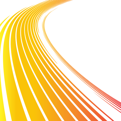 Curved yellow stripes on white background clipart