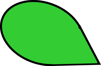 Curvy leaf clipart