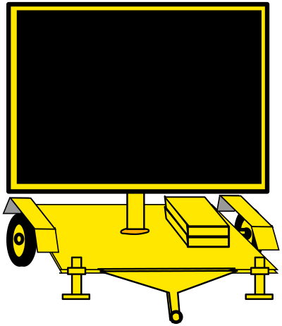 Customizable Road Sign Square Pixels clipart