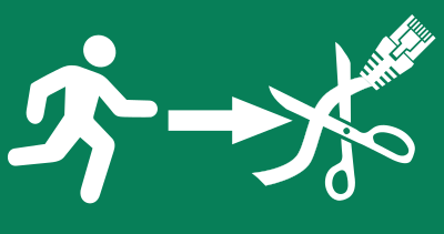 Cut connection clipart