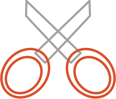 Cut Red clipart