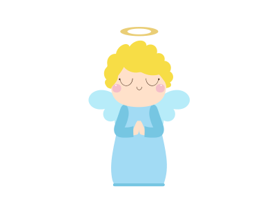 Cute angel clipart
