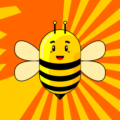 Cute bee clipart