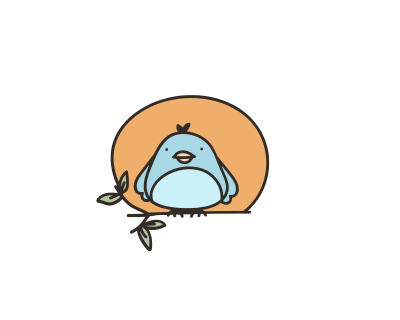 Cute bird #2 clipart