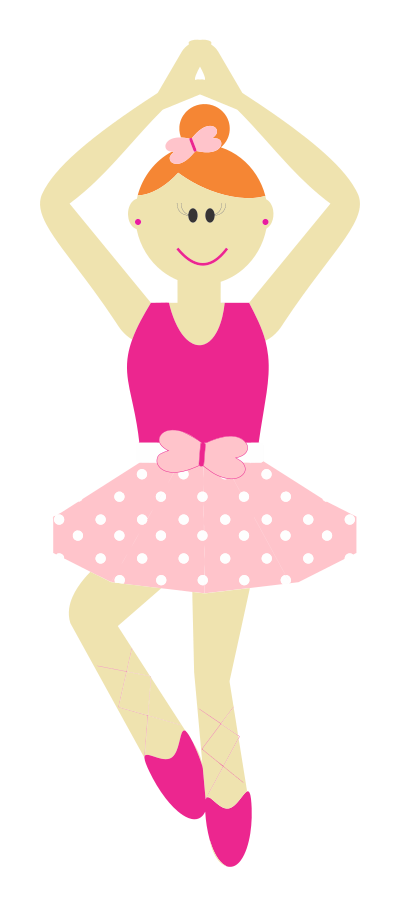 Cute Cartoon Ballerina clipart